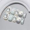 12 Sizes-24 Pcs Press On Nails K004