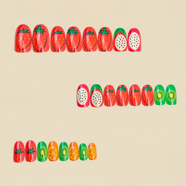 12 Sizes-24 Pcs Press On Nails Y1946