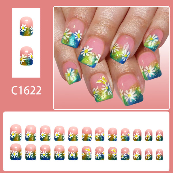12 Sizes-24 Pcs Press On Nails C1624