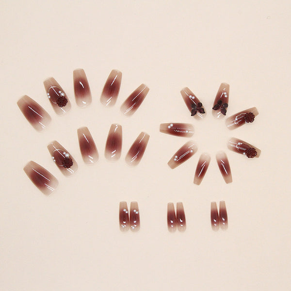 12 Sizes-24 Pcs Press On Nails Z605