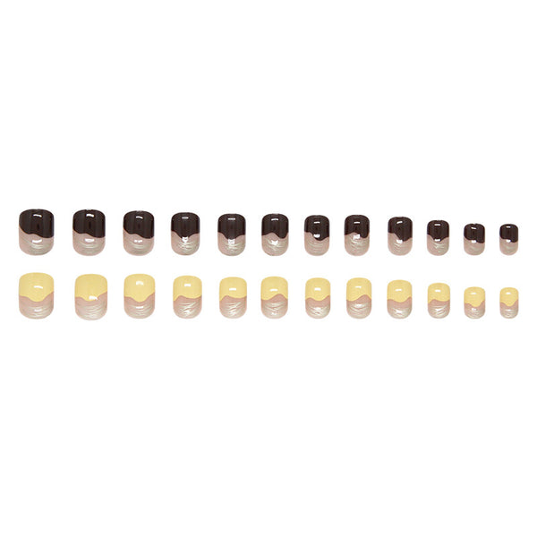 12 Sizes-24 Pcs Press On Nails R948