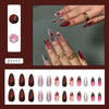 12 Sizes-24 Pcs Press On Nails Z1117