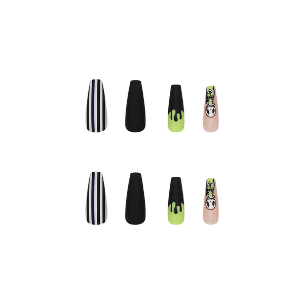 12 Sizes-24 Pcs Press On Nails W070