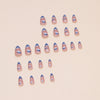 12 Sizes-24 Pcs Press On Nails W1554