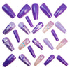 12 Sizes-24 Pcs Press On Nails Y1448