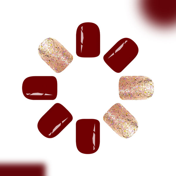 12 Sizes-24 Pcs Press On Nails C1228