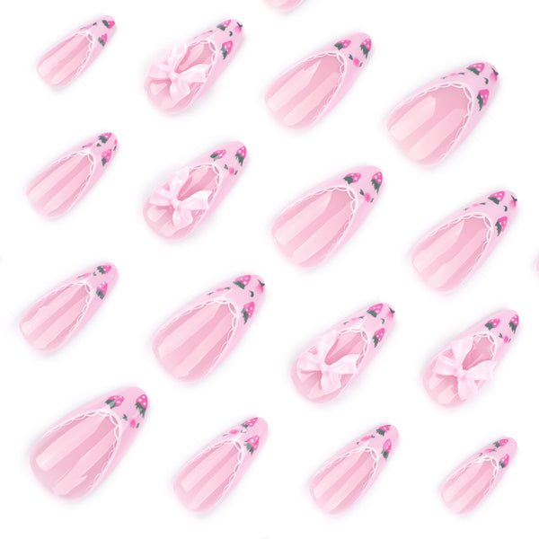 12 Sizes-24 Pcs Press On Nails JP3858