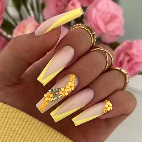 12 Sizes-24 Pcs Press On Nails Z461