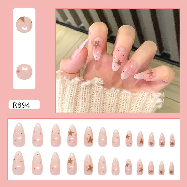 12 Sizes-24 Pcs Press On Nails R894