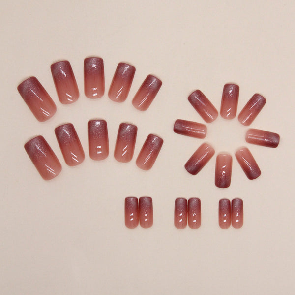 12 Sizes-24 Pcs Press On Nails W1308