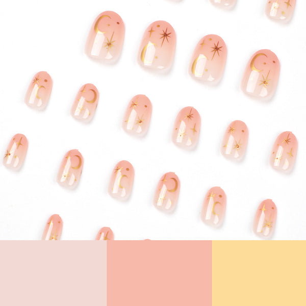 12 Sizes-24 Pcs Press On Nails JP1793