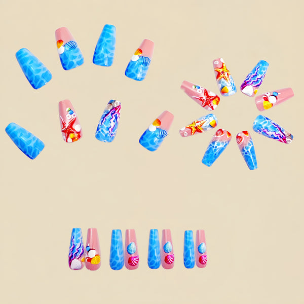 12 Sizes-24 Pcs Press On Nails Y897