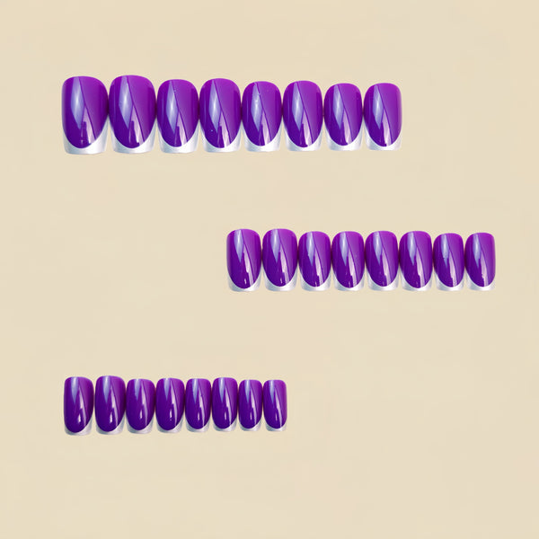 12 Sizes-24 Pcs Press On Nails Y1449