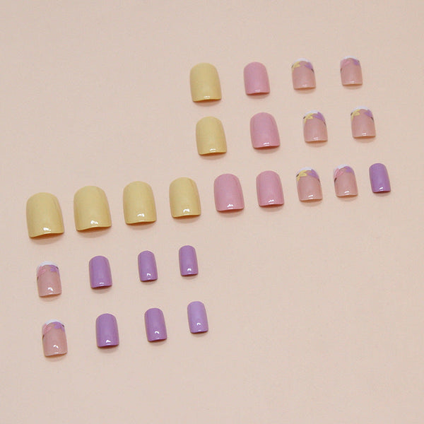 12 Sizes-24 Pcs Press On Nails W1588