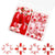 48 Pcs Press On Nails StrawberryFlower-2-48pcs