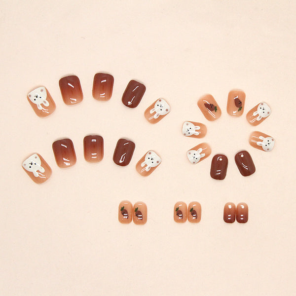 12 Sizes-24 Pcs Press On Nails R710