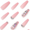 12 Sizes-24 Pcs Press On Nails JP1698