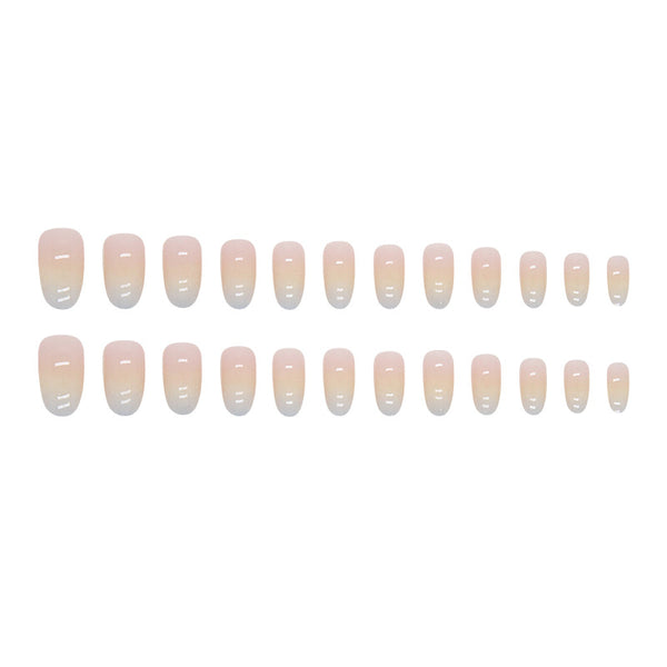 12 Sizes-24 Pcs Press On Nails W1091