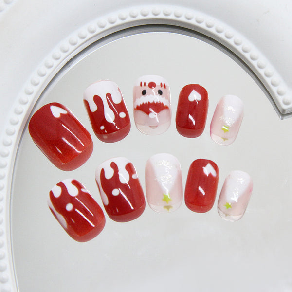 12 Sizes-24 Pcs Press On Nails R936