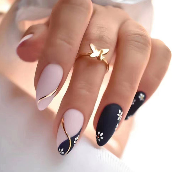 12 Sizes-24 Pcs Press On Nails W316