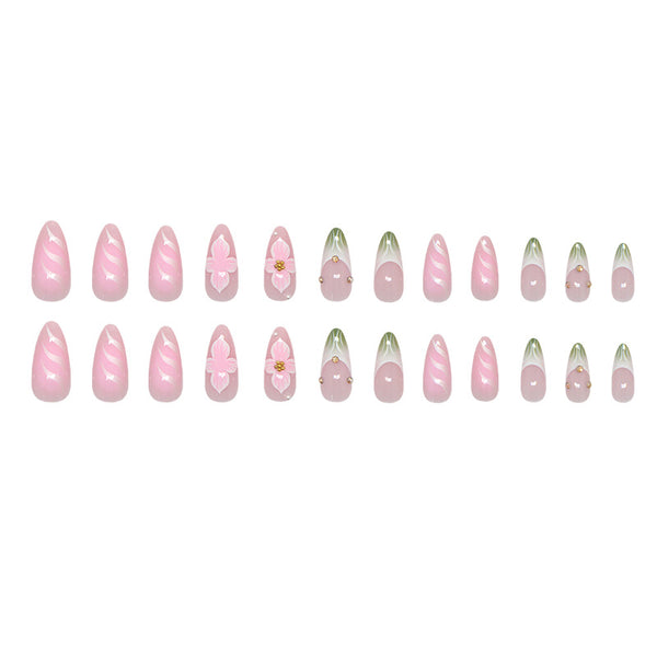 12 Sizes-24 Pcs Press On Nails Z998