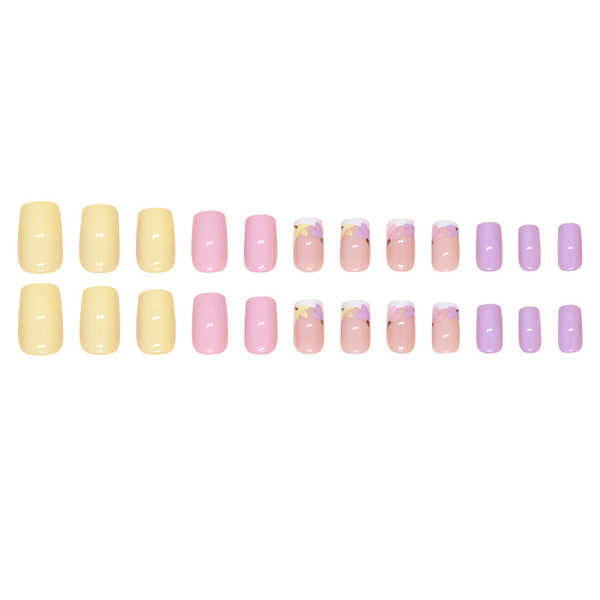 12 Sizes-24 Pcs Press On Nails W1588