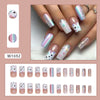 12 Sizes-24 Pcs Press On Nails W1692