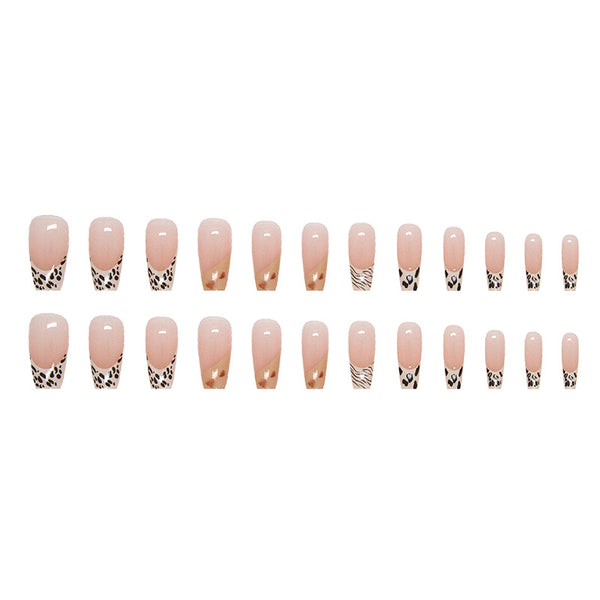 12 Sizes-24 Pcs Press On Nails R713