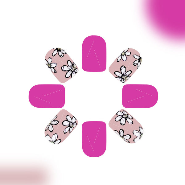 12 Sizes-24 PcsPress On Nails C821
