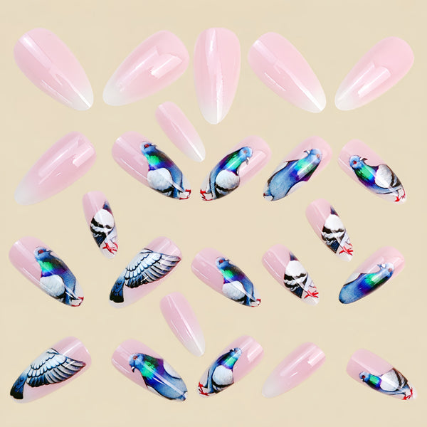 12 Sizes-24 Pcs Press On Nails Y1947