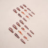 12 Sizes-24 Pcs Press On Nails W1411