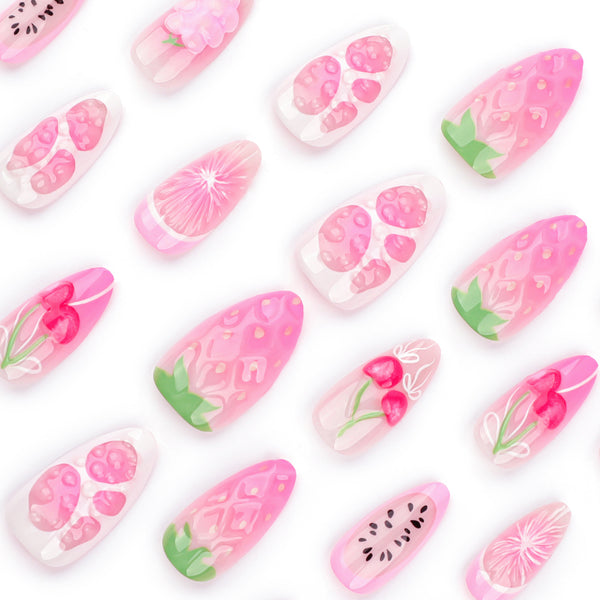 12 Sizes-24 Pcs Press On Nails JP3536