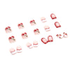 12 Sizes-24 Pcs Press On Nails R577