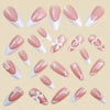 12 Sizes-24 Pcs Press On Nails Y1476