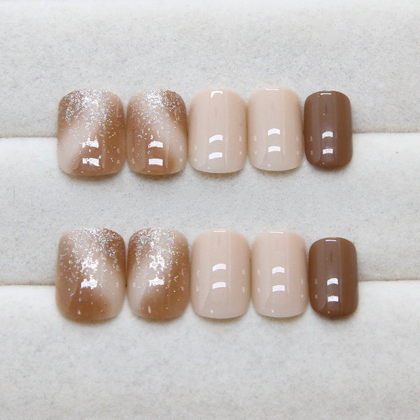 12 Sizes-24 Pcs Press On Nails R891