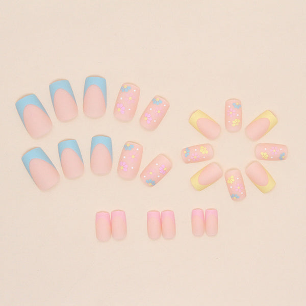 12 Sizes-24 Pcs Press On Nails W574