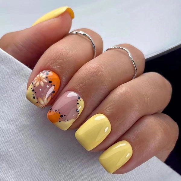 12 Sizes-24 Pcs Press On Nails W1198