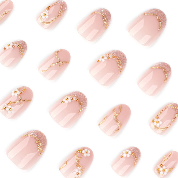 12 Sizes-24 Pcs Press On Nails JP4095