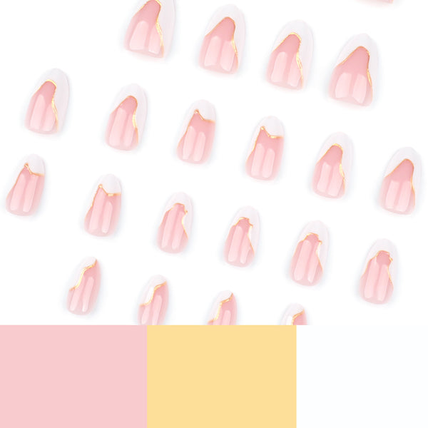12 Sizes-24 Pcs Press On Nails JP3729