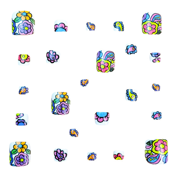 12 Sizes-24 Pcs Press On Nails Y1002