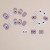 12 Sizes-24 Pcs Press On Nails K008
