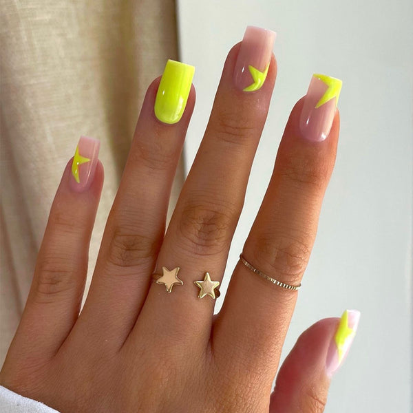 12 Sizes-24 Pcs Press On Nails BZ1417