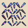 12 Sizes-24 Pcs Press On Nails Y1140