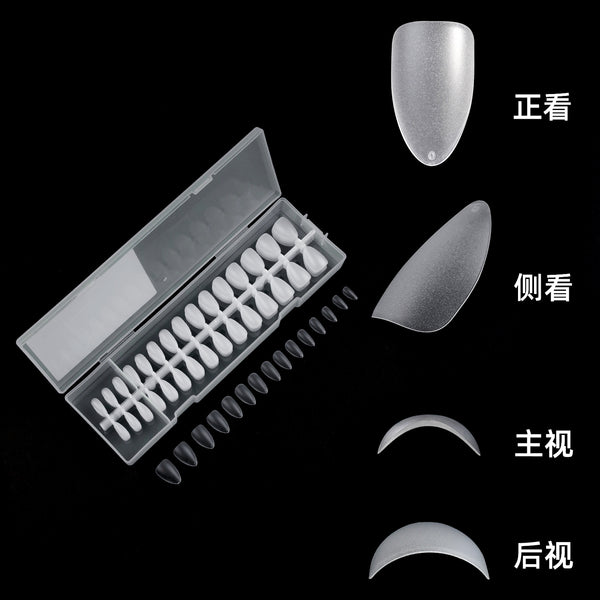 300 Pcs Press On Nails short-almond-01