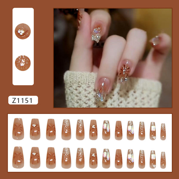 12 Sizes-24 PcsPress On Nails Z1151