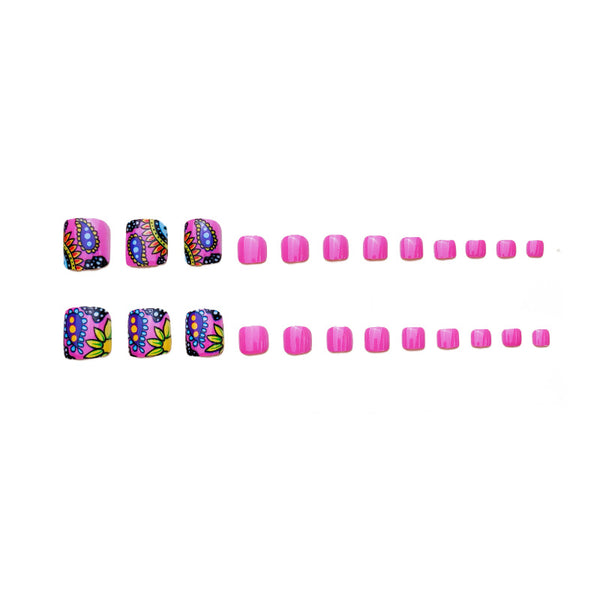 12 Sizes-24 Pcs Press On Nails Y146
