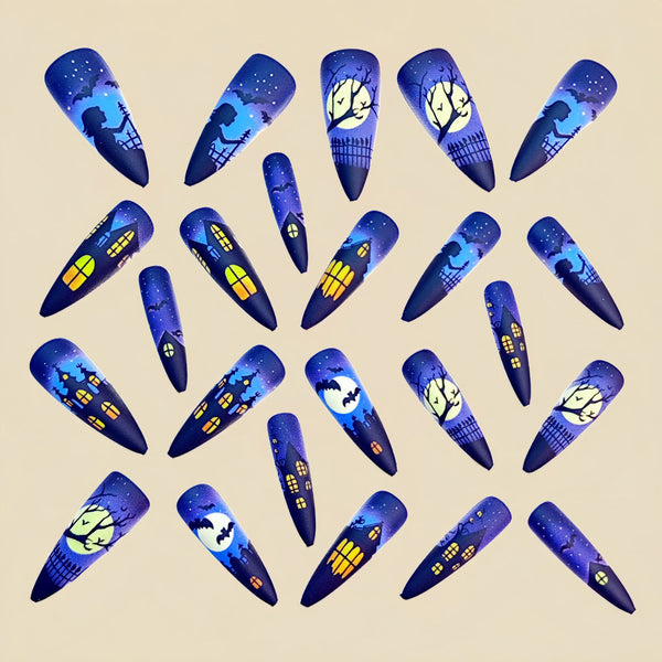 12 Sizes-24 Pcs Press On Nails Y841