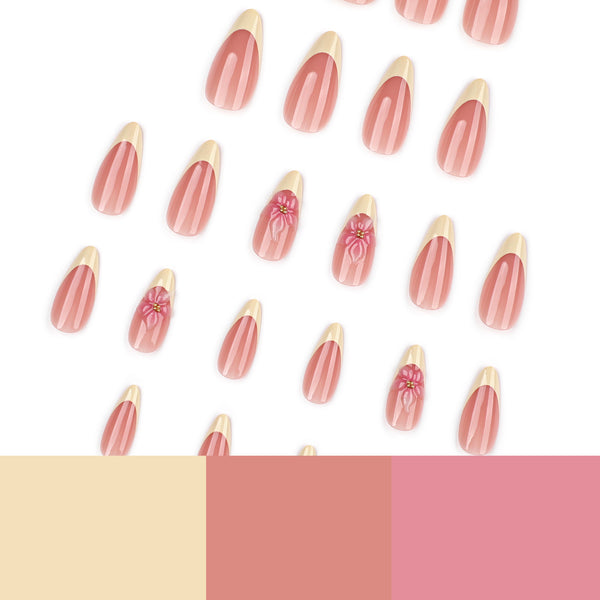 12 Sizes-24 Pcs Press On Nails JP4372