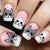 12 Sizes-24 Pcs Press On Nails Y1861