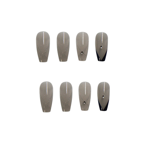 12 Sizes-24 Pcs Press On Nails Z048